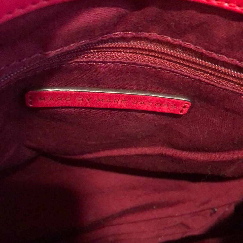 SOLD Marc by Marc Jacobs Red Marchive Leather Backpack - Picture 7 of 8
